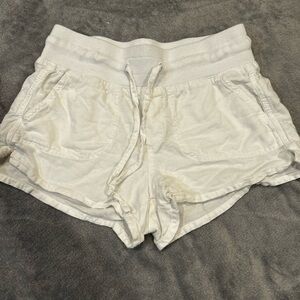 No Boundaries Cream Drawstring Shorts